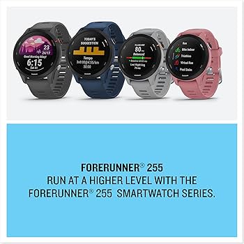 Garmin Forerunner 255 青（6/27まで） Forerunner 255 - GPS Marathon Smartwatch For Runner (Tidal